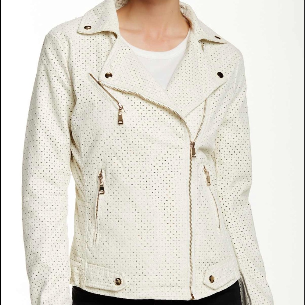 Love Token White Marco Jacket (Faux Leather)